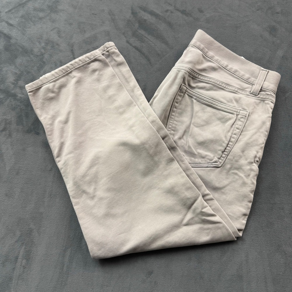 Banana Republic Traveler Pants Mens 34x34 Grey Skinny Fit Stretch Chino 5-Pocket